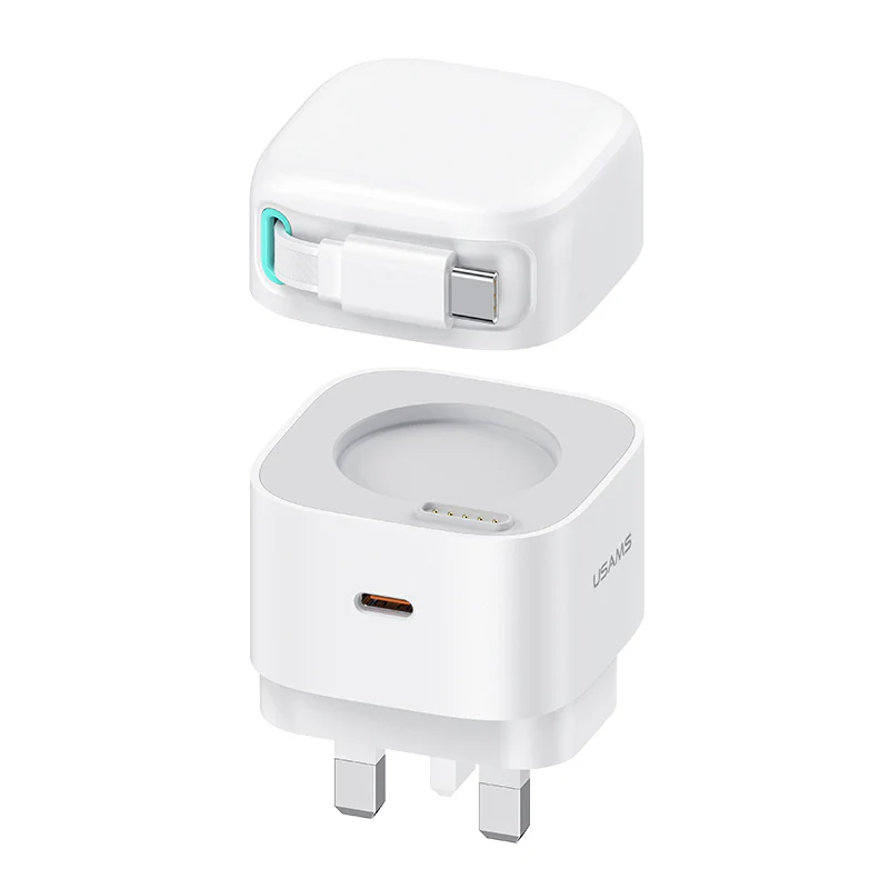 ZEERA Magnetic Modular GaN Wall Charger with Built-in Retractable Charging Cable for iPhone, MacBook Pro,iPad Pro - Image 6