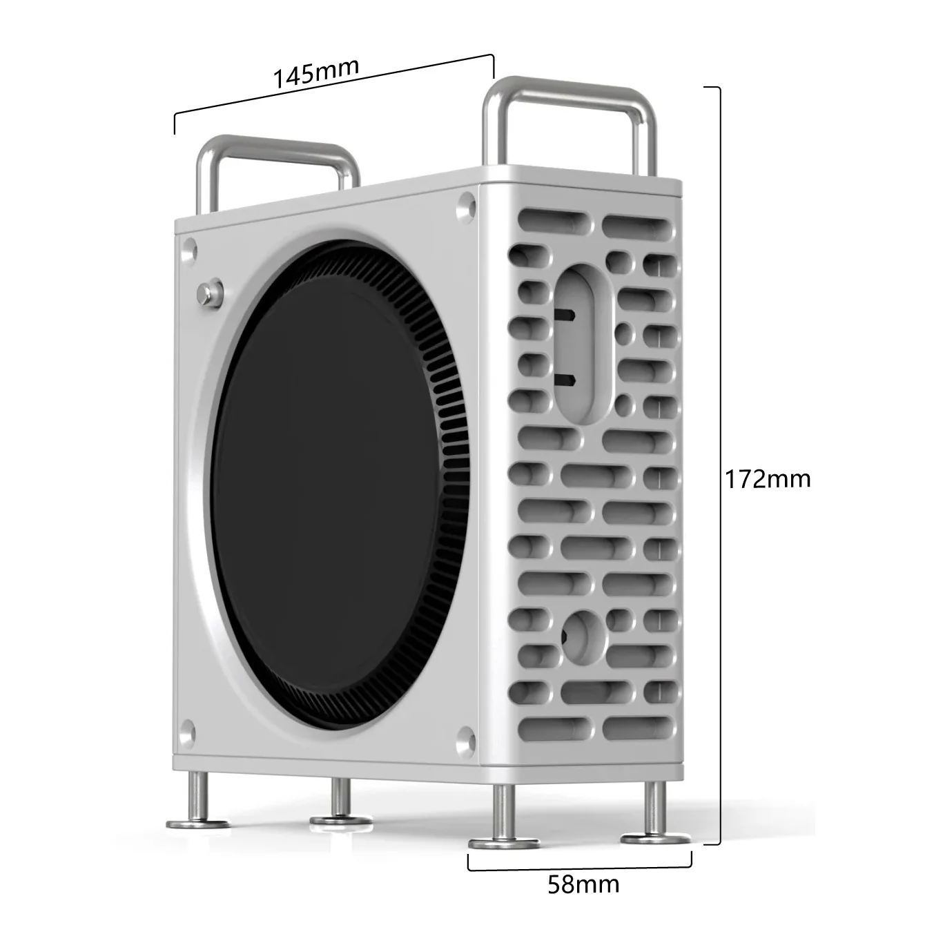 ZEERA MacForge Gen1: CNC Aluminum Cooling Case for Mac Mini M4 & M4 Pro with Mac Pro Enclosure Design - Image 4