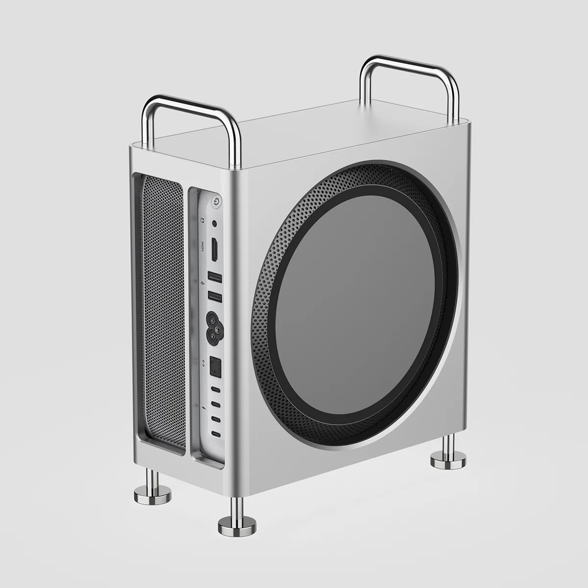 ZEERA MacForge Studio: CNC Aluminum Stand Mac Pro Case for Mac Studio M1/M2/M3 Ultra/M4 Max - Image 3
