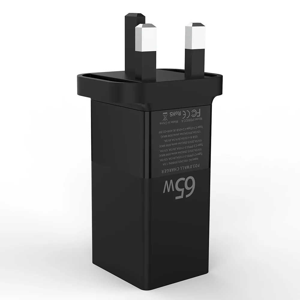 ZEERA 65W Fast Charging PD GaN Wall Charger /Power Adapter for iPhone 14 Pro Max, MacBook Pro,iPad Pro - Image 9