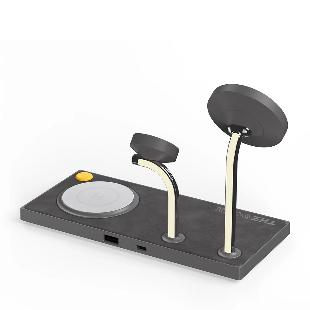 ZEERA x THEVOXN 5-in-1 Dual MagSafe Charger Stand for iPhone 16 Pro Max & AirPods & Apple Watch - Image 3